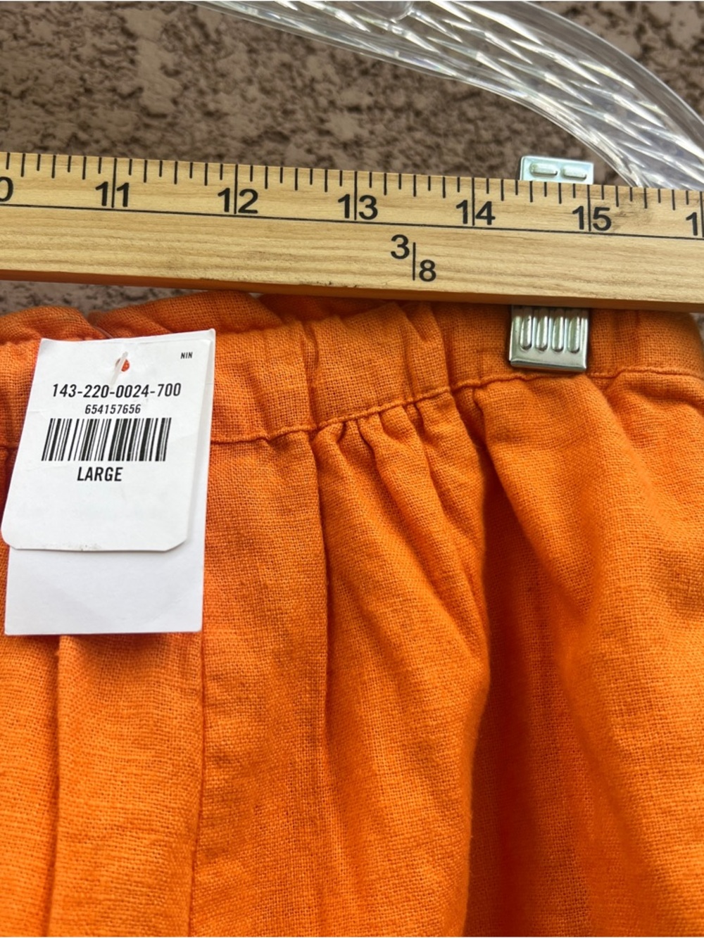 Abercrombie & Fitch Linen Skirt Large NWT Lightweight Summer Midi Elastic Waist - Picture 9 of 11